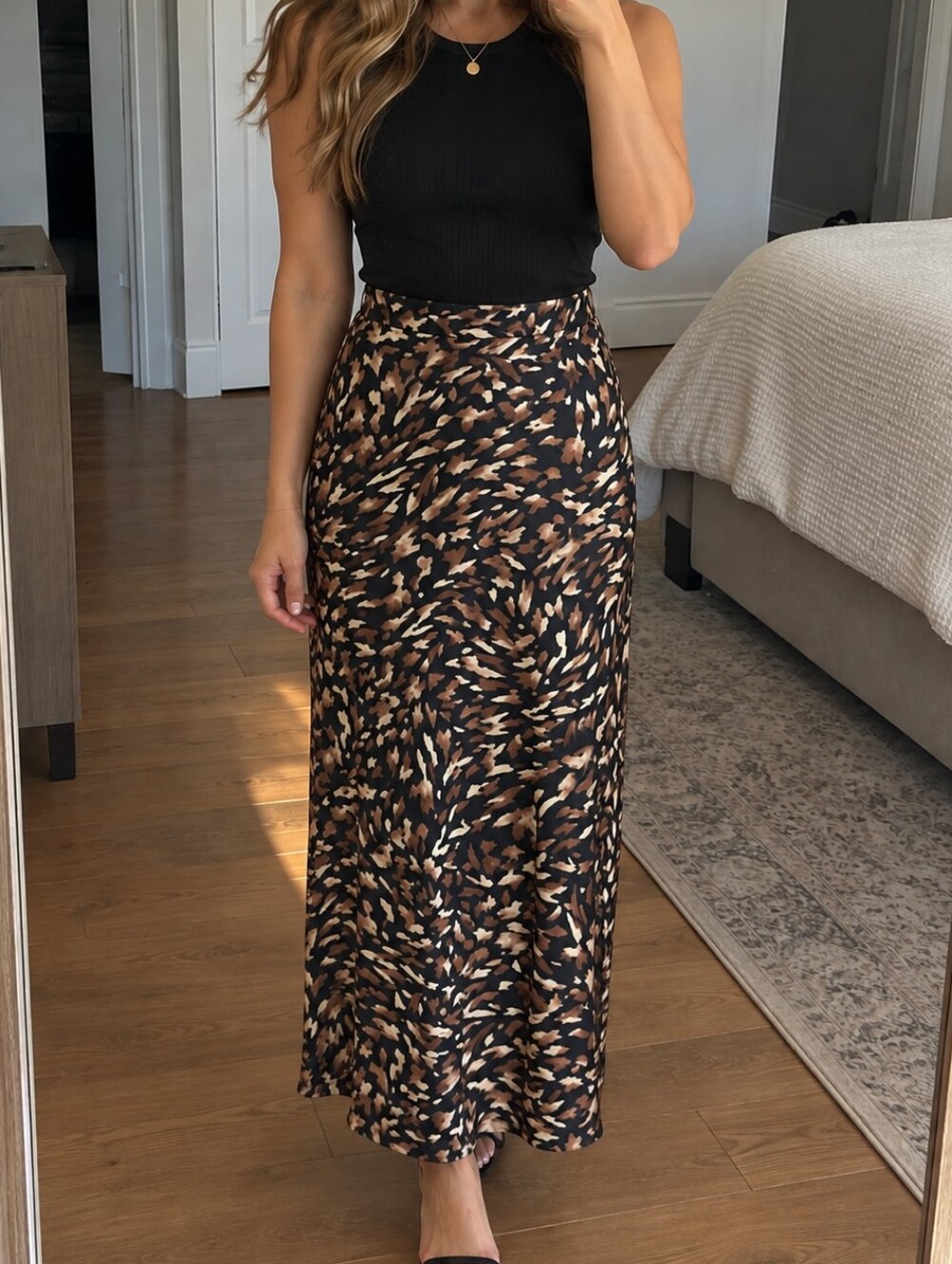 RW&CO Satin Skirt